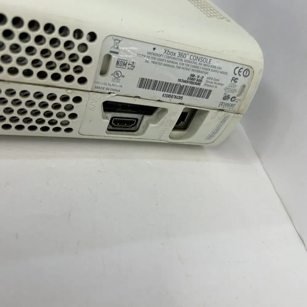 XBOX 360 CONSOLE PARTS ONLY Untested No Hard drive See Pics